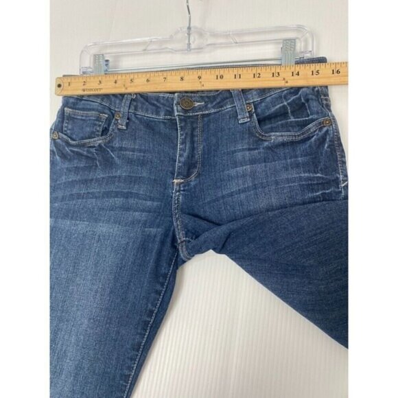 KUT FROM THE KLOTH Jeans Felicia Baby Bootcut Size 6 Blue Stretch Womens - Picture 4 of 16